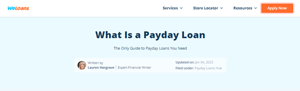 what is payday loan